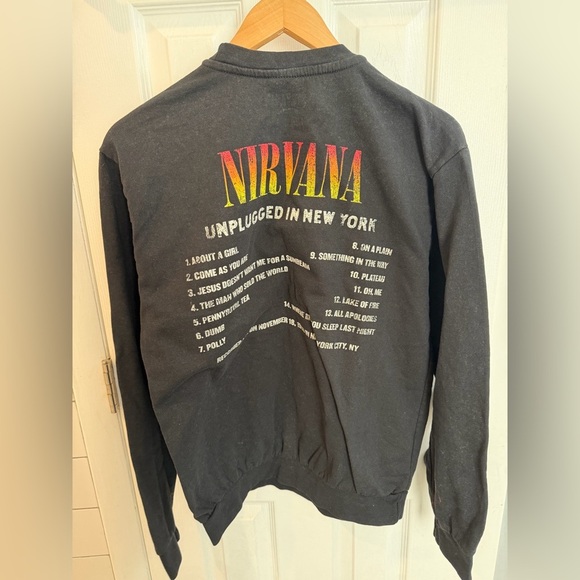 NIRVANA Black Graphic Sweatshirt - Picture 2 of 4